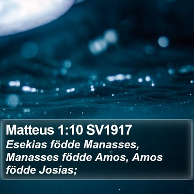 Matteus 1:10 SV1917 Bible Verse Image