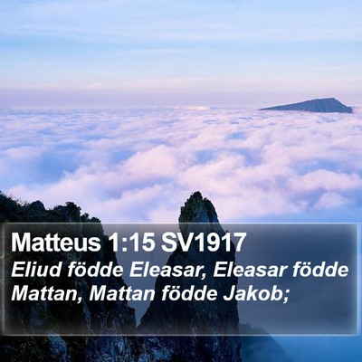 Matteus 1:15 SV1917 Bible Verse Image