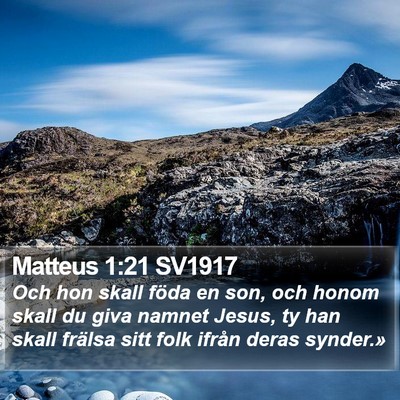 Matteus 1:21 SV1917 Bible Verse Image