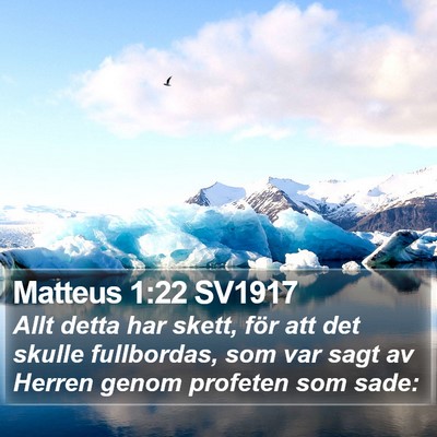 Matteus 1:22 SV1917 Bible Verse Image