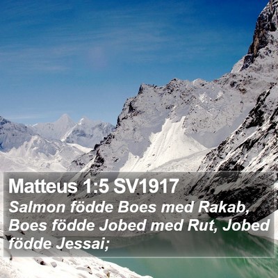 Matteus 1:5 SV1917 Bible Verse Image