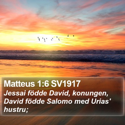 Matteus 1:6 SV1917 Bible Verse Image