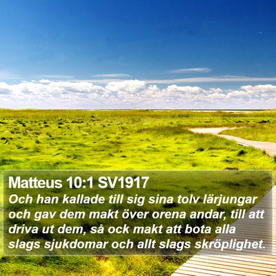 Matteus 10:1 SV1917 Bible Verse Image