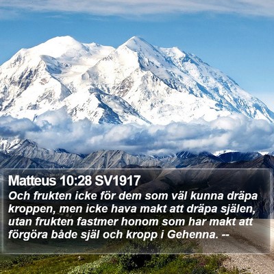 Matteus 10:28 SV1917 Bible Verse Image
