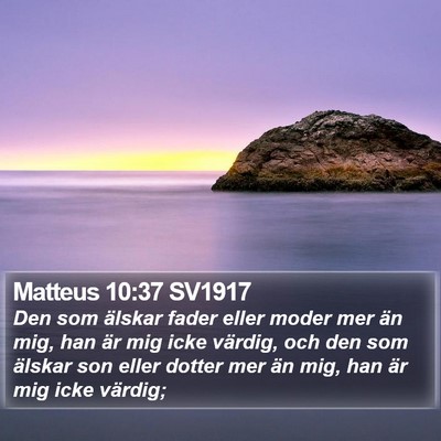 Matteus 10:37 SV1917 Bible Verse Image