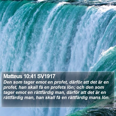 Matteus 10:41 SV1917 Bible Verse Image