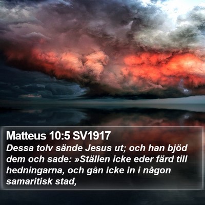 Matteus 10:5 SV1917 Bible Verse Image