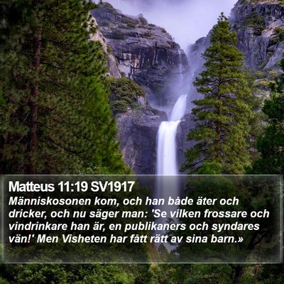 Matteus 11:19 SV1917 Bible Verse Image