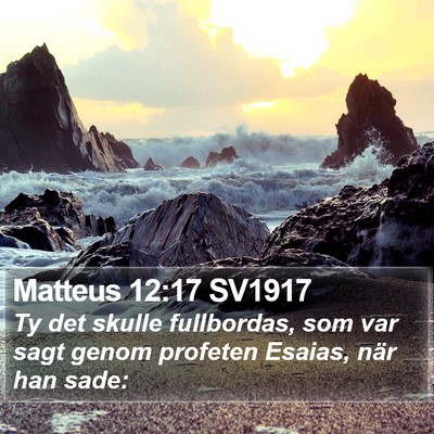 Matteus 12:17 SV1917 Bible Verse Image
