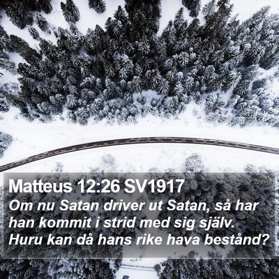 Matteus 12:26 SV1917 Bible Verse Image