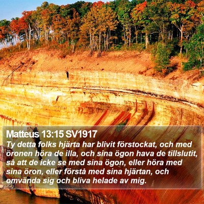 Matteus 13:15 SV1917 Bible Verse Image