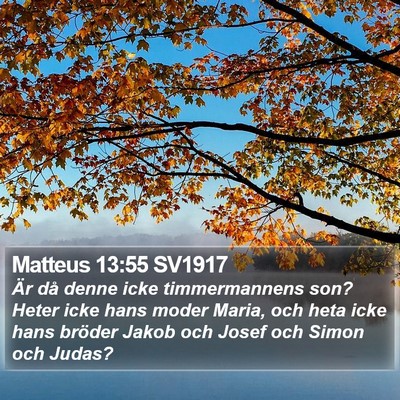 Matteus 13:55 SV1917 Bible Verse Image