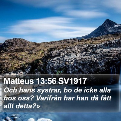 Matteus 13:56 SV1917 Bible Verse Image