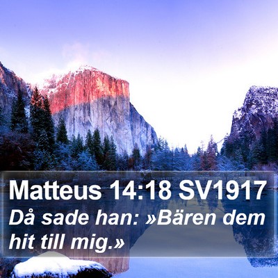 Matteus 14:18 SV1917 Bible Verse Image