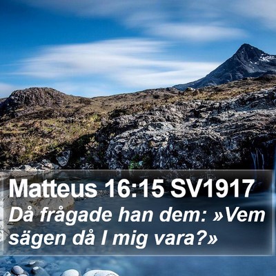 Matteus 16:15 SV1917 Bible Verse Image