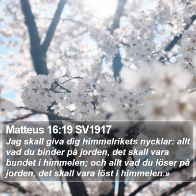 Matteus 16:19 SV1917 Bible Verse Image