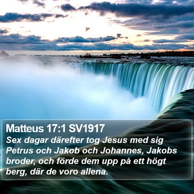 Matteus 17:1 SV1917 Bible Verse Image