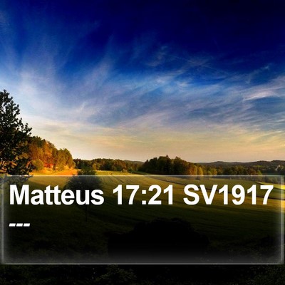 Matteus 17:21 SV1917 Bible Verse Image