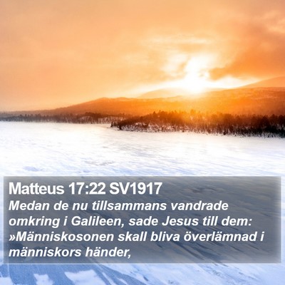 Matteus 17:22 SV1917 Bible Verse Image