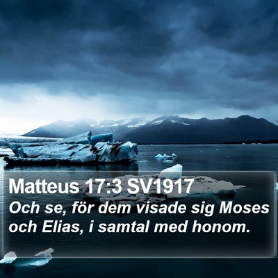 Matteus 17:3 SV1917 Bible Verse Image