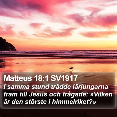 Matteus 18:1 SV1917 Bible Verse Image
