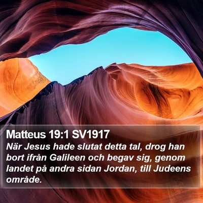 Matteus 19:1 SV1917 Bible Verse Image