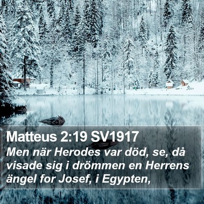 Matteus 2:19 SV1917 Bible Verse Image