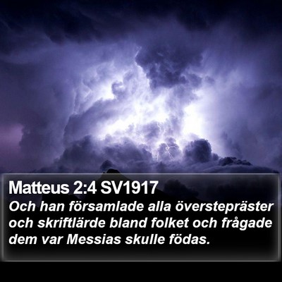 Matteus 2:4 SV1917 Bible Verse Image