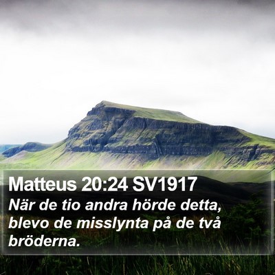 Matteus 20:24 SV1917 Bible Verse Image