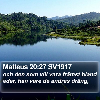 Matteus 20:27 SV1917 Bible Verse Image