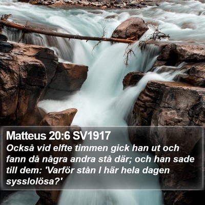 Matteus 20:6 SV1917 Bible Verse Image