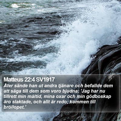 Matteus 22:4 SV1917 Bible Verse Image
