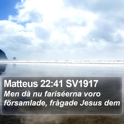 Matteus 22:41 SV1917 Bible Verse Image