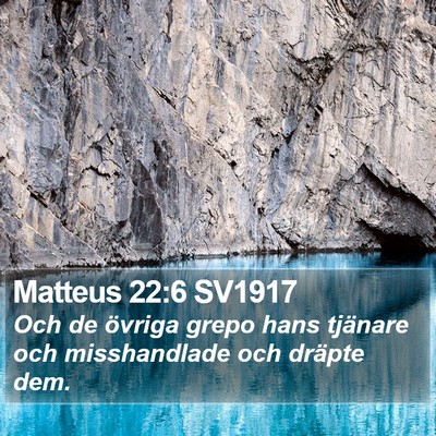 Matteus 22:6 SV1917 Bible Verse Image