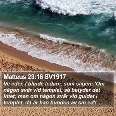 Matteus 23:16 SV1917 Bible Verse Image