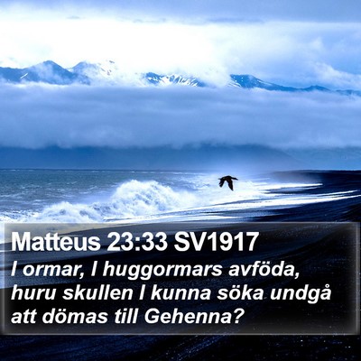 Matteus 23:33 SV1917 Bible Verse Image