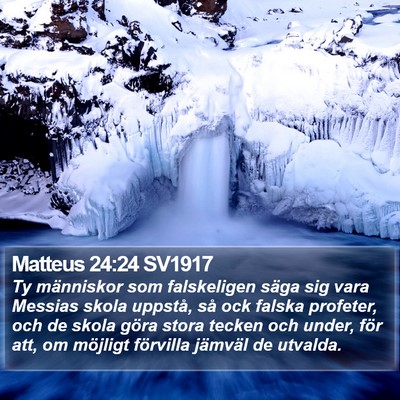 Matteus 24:24 SV1917 Bible Verse Image