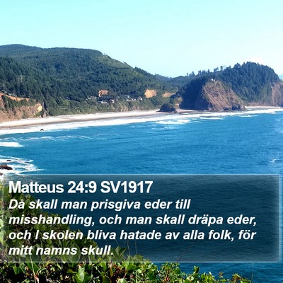 Matteus 24:9 SV1917 Bible Verse Image