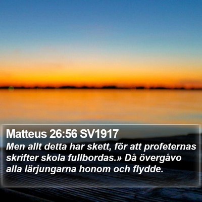 Matteus 26:56 SV1917 Bible Verse Image
