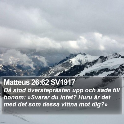 Matteus 26:62 SV1917 Bible Verse Image