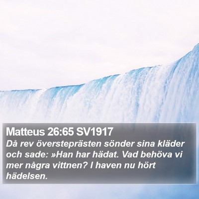 Matteus 26:65 SV1917 Bible Verse Image