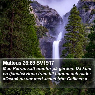 Matteus 26:69 SV1917 Bible Verse Image