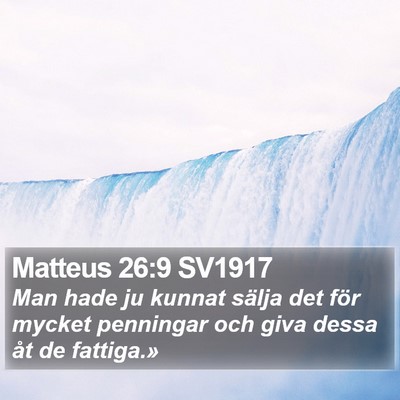 Matteus 26:9 SV1917 Bible Verse Image