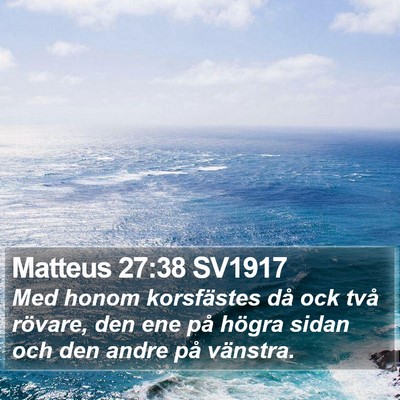 Matteus 27:38 SV1917 Bible Verse Image