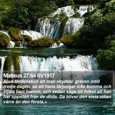 Matteus 27:64 SV1917 Bible Verse Image