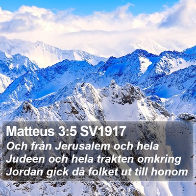 Matteus 3:5 SV1917 Bible Verse Image