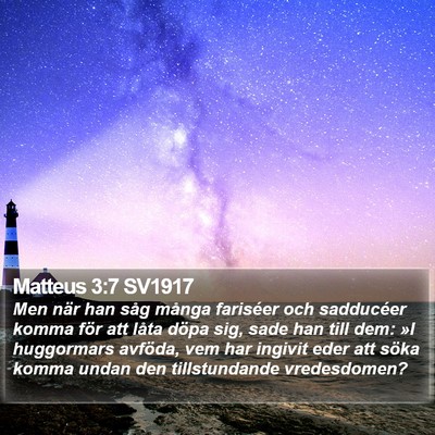 Matteus 3:7 SV1917 Bible Verse Image