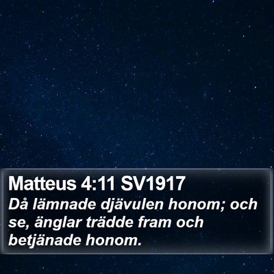 Matteus 4:11 SV1917 Bible Verse Image