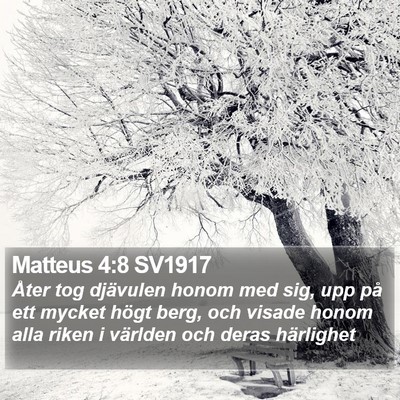 Matteus 4:8 SV1917 Bible Verse Image