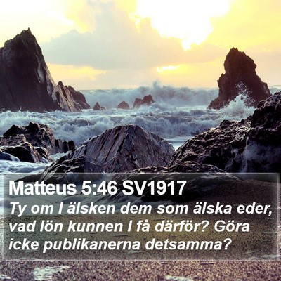 Matteus 5:46 SV1917 Bible Verse Image